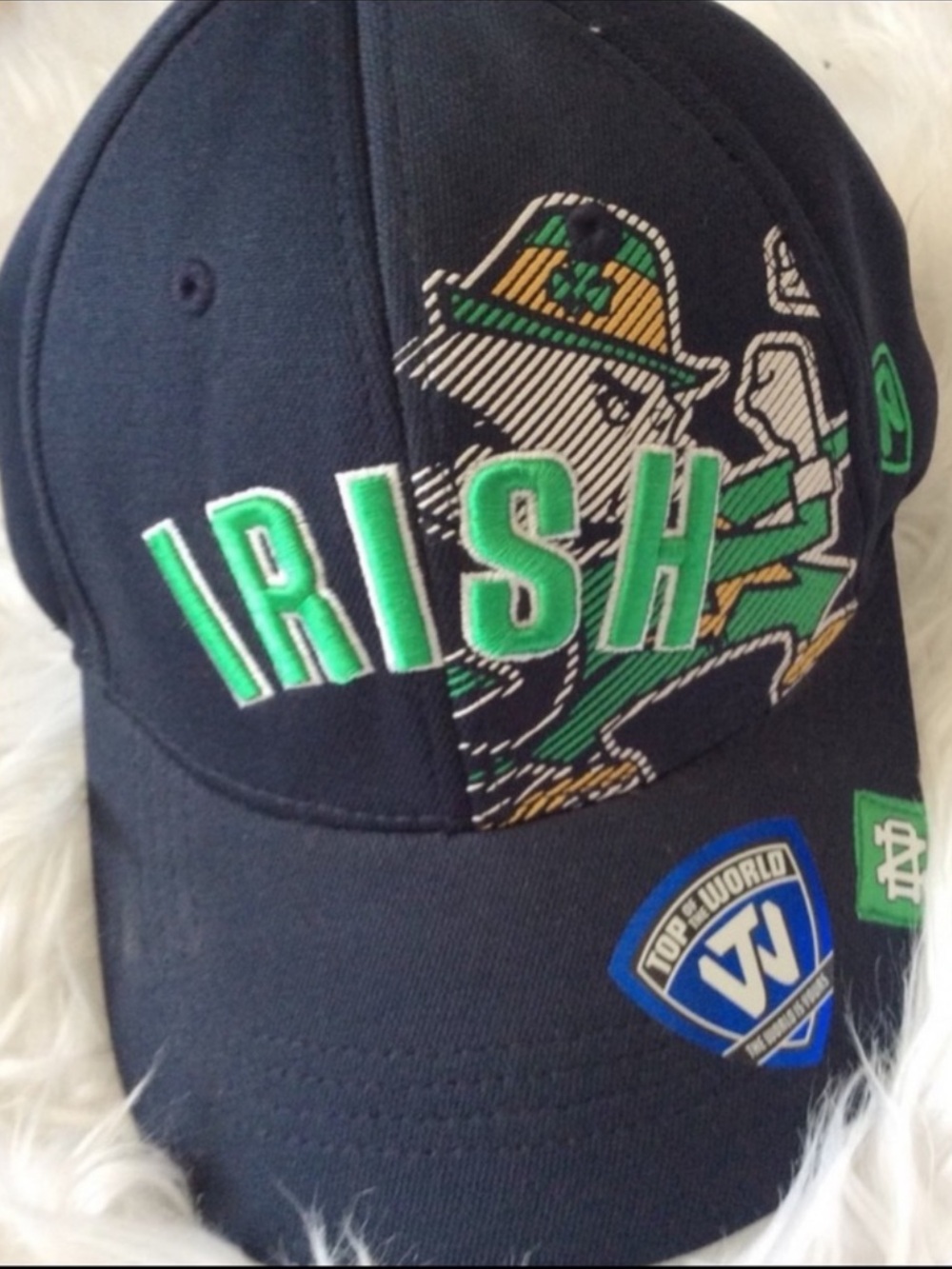 NWT Unisex Top of the World ND Irish Hat